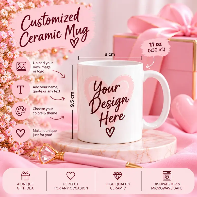 Custom Ceramic Mug 11oz